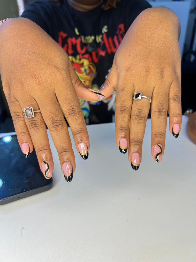 Nails , Stickon with Rubbber base