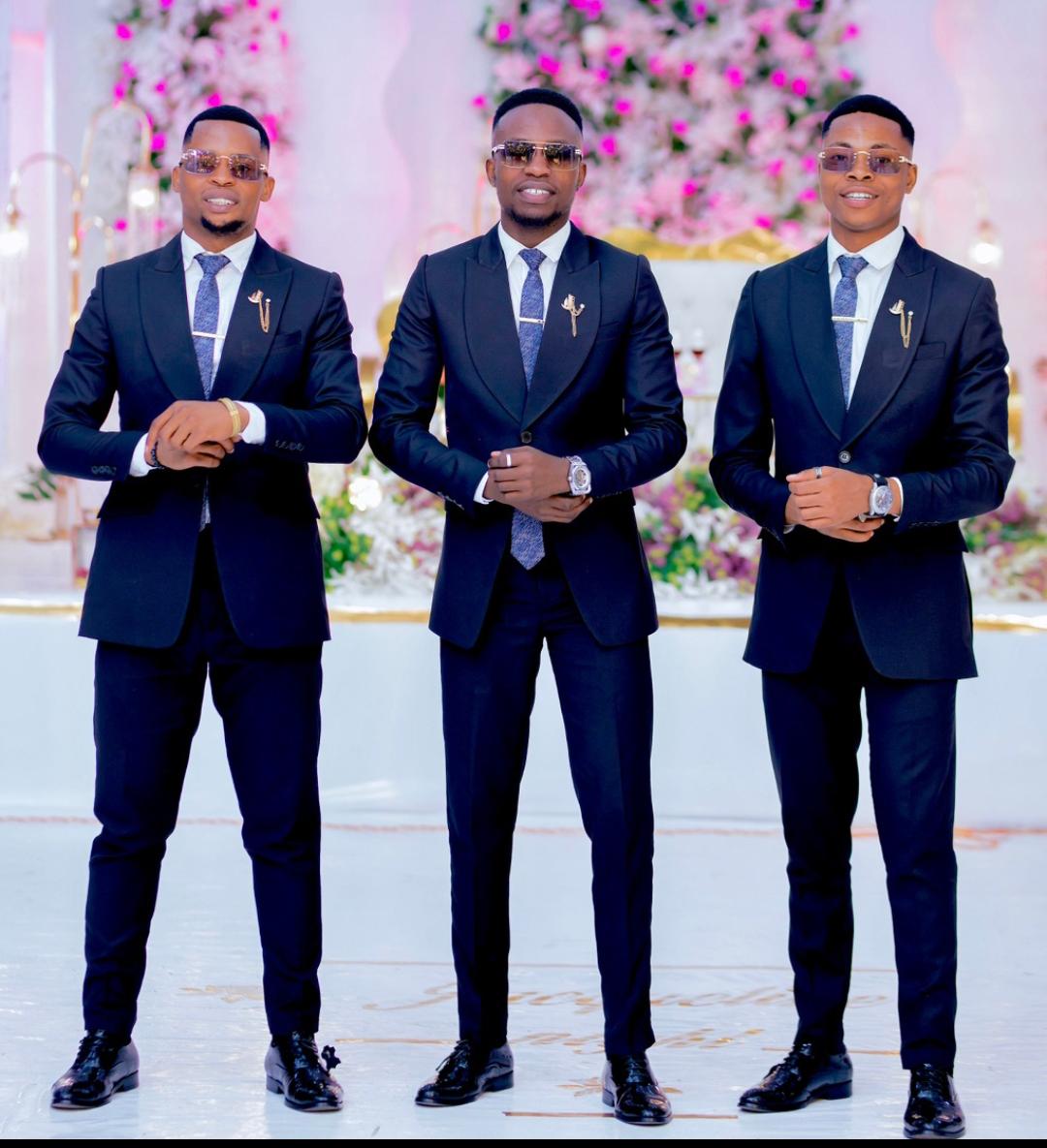 Single Breasted navy blue suit