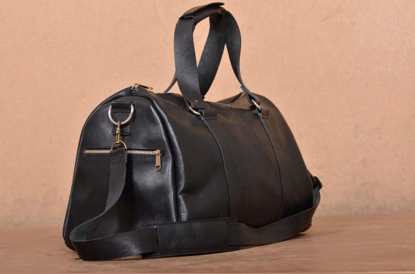 Leather Weekender