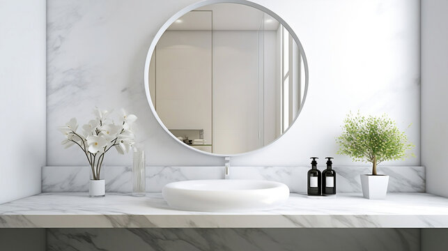 Custom White Vanity Bathroom